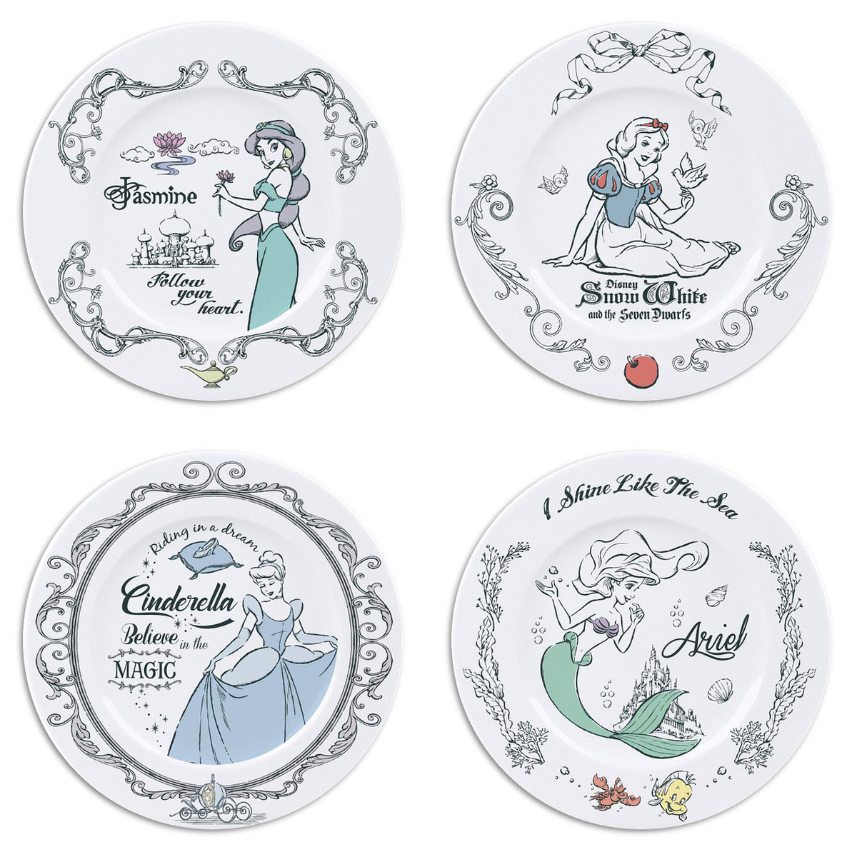Image produit Set de Assiettes Princesse Disney
