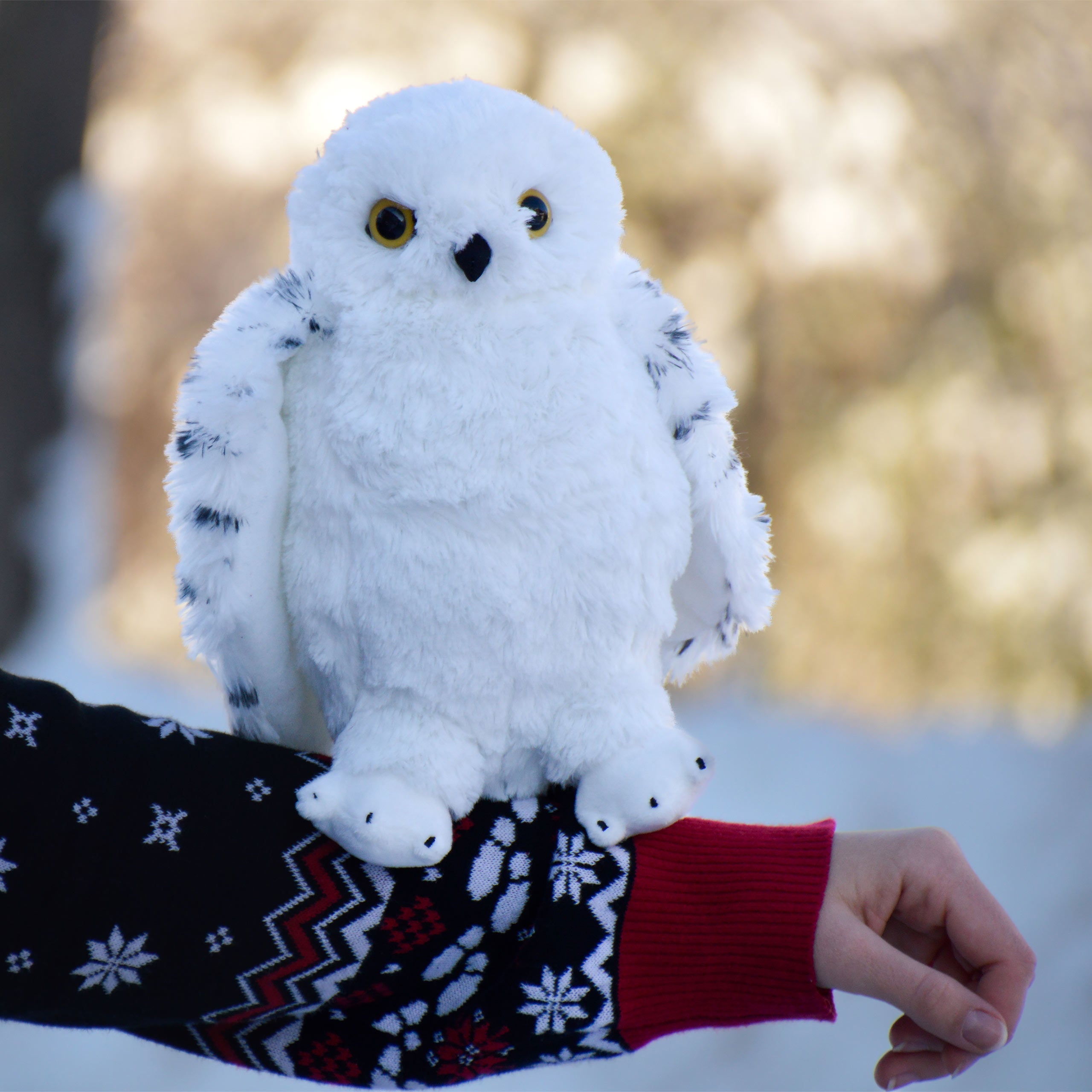 Image produit Hedwig avec ailes ouvertes figure en peluche 28 cm - Harry Potter