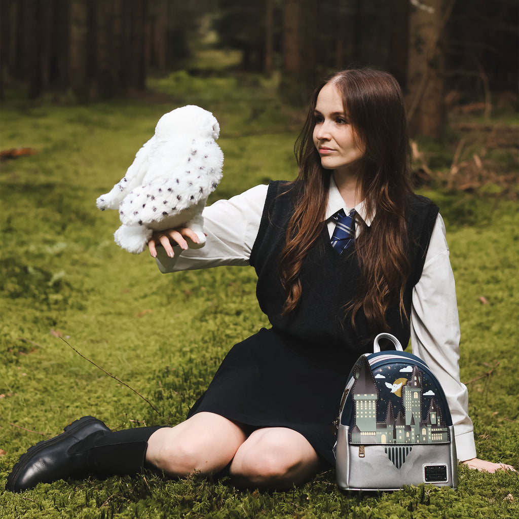 Image produit Hedwig avec ailes ouvertes figure en peluche 28 cm - Harry Potter