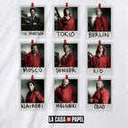 Image produit La Casa de Papel - T-shirt Polaroid blanc