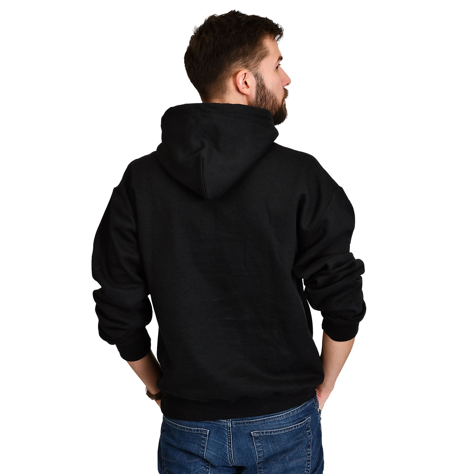 Image produit Batman - Sweat à capuche noir avec logo Bat en détresse