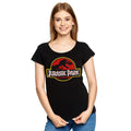 Image produit Jurassic Park - T-shirt logo femme noir