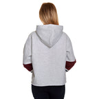 Image produit Harry Potter - Sweat à capuche court pour femmes de l'école de Poudlard gris
