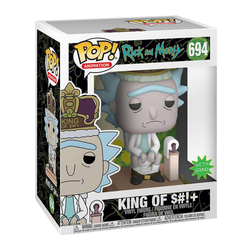 Image produit Rick and Morty - Roi Rick avec son Figurine Funko Pop 17 cm