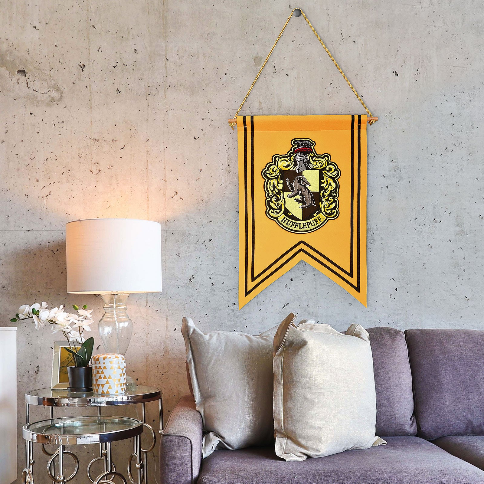 Image produit Harry Potter - Bannière en feutre avec blason Hufflepuff
