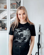 Image produit T-shirt Emblème Loup pour les fans de Witcher noir