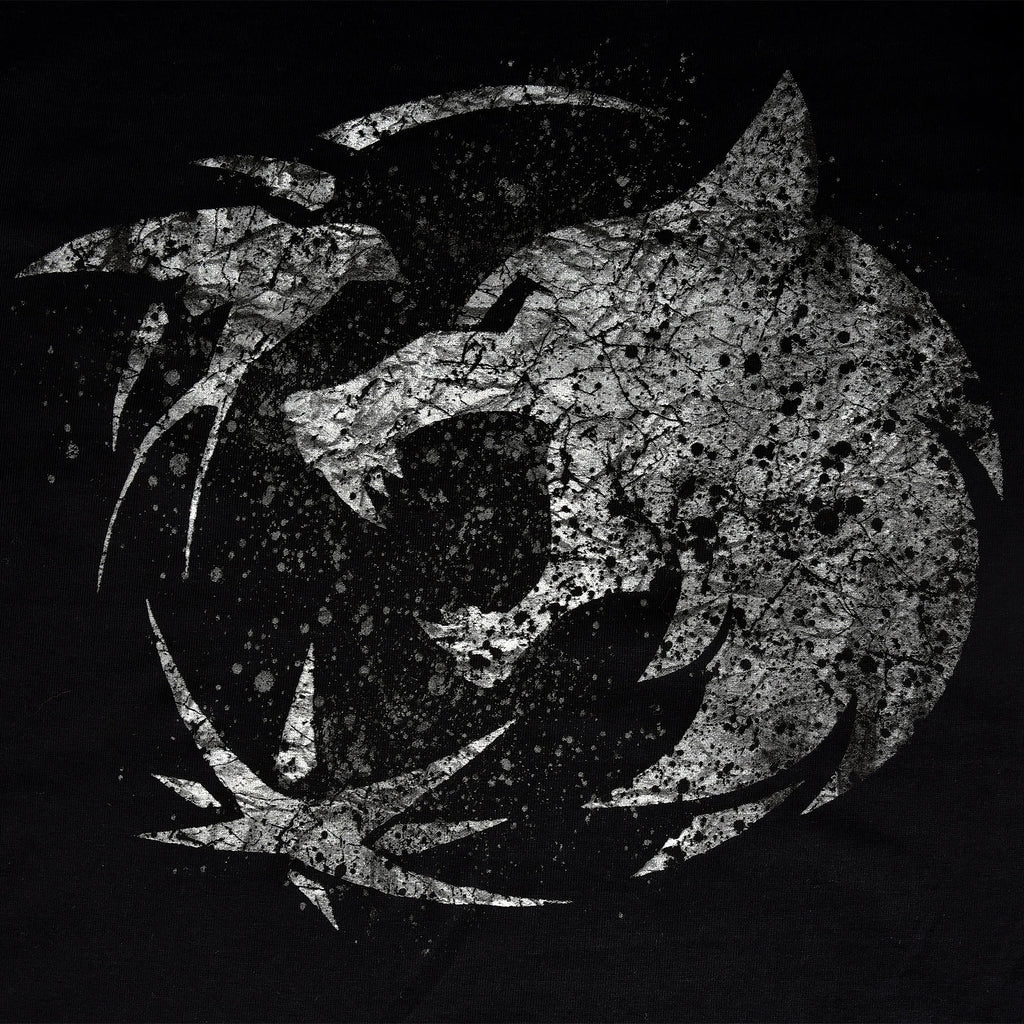 Image produit T-shirt Emblème Loup pour les fans de Witcher noir