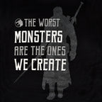Image produit T-Shirt Monsters We Create pour les fans de Witcher noir