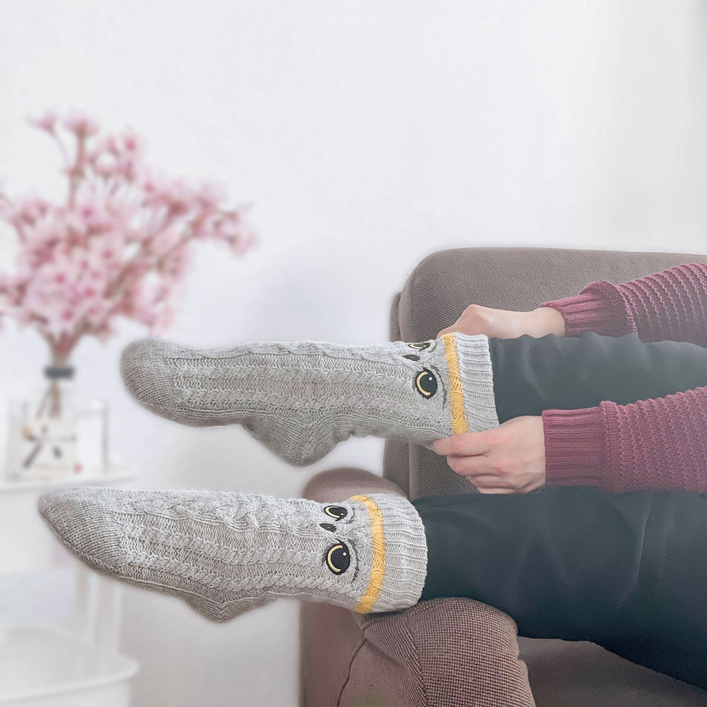 Image produit Harry Potter - Chaussettes Hedwig Grises