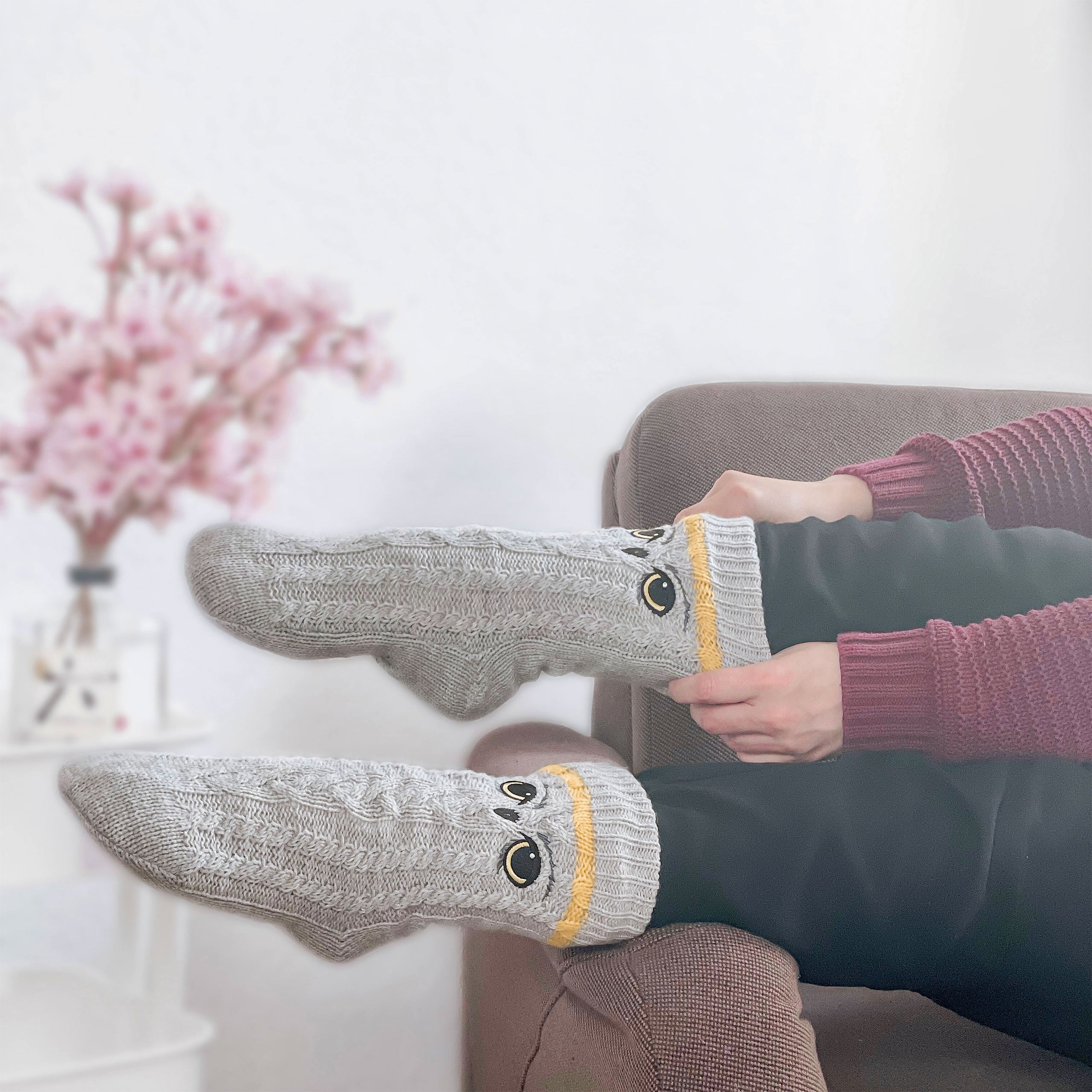 Image produit Harry Potter - Chaussettes Hedwig Grises