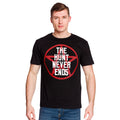 Image produit T-shirt The Hunt Never Ends pour les fans de Supernatural noir