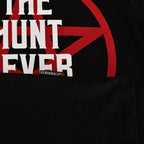 Image produit T-shirt The Hunt Never Ends pour les fans de Supernatural noir