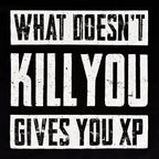 Image produit T-shirt noir 'Ce qui ne te tue pas te donne de l'XP'