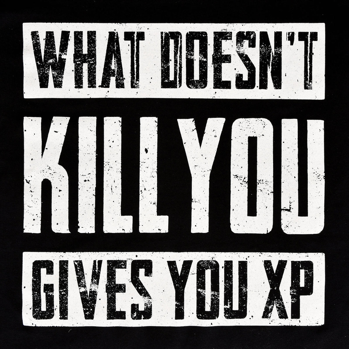 Product image What Doesn't Kill You Gives You XP Black T-Shirt