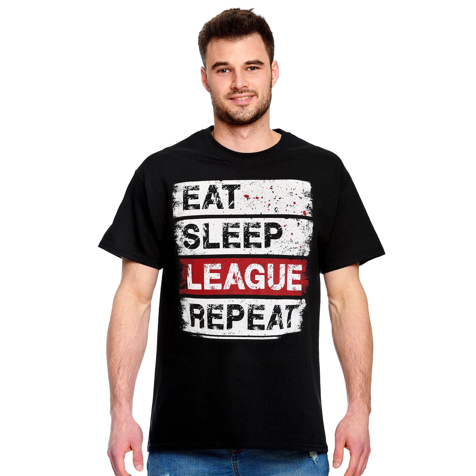 Image produit T-Shirt Daily Routine pour les fans de League of Legends noir