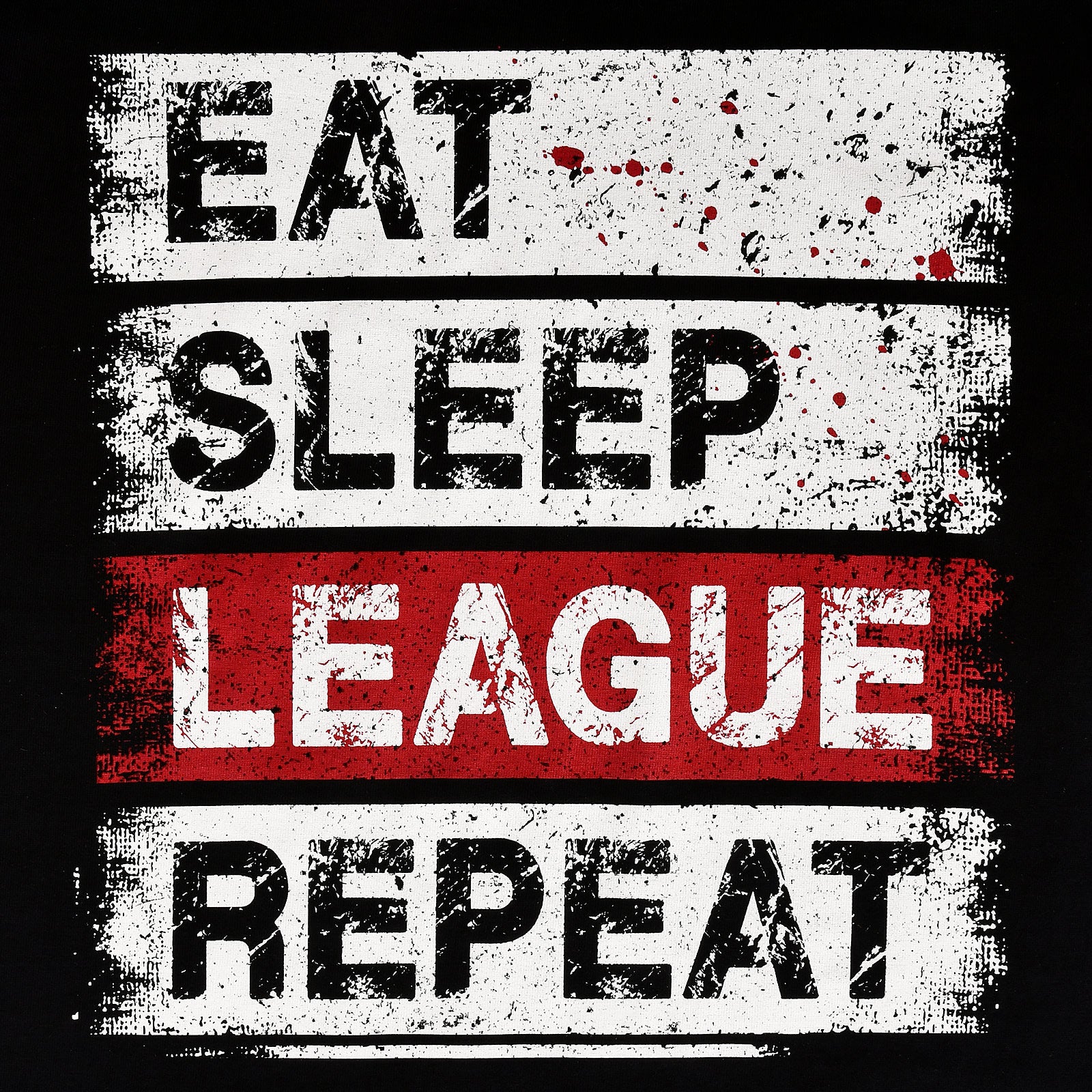 Image produit T-Shirt Daily Routine pour les fans de League of Legends noir