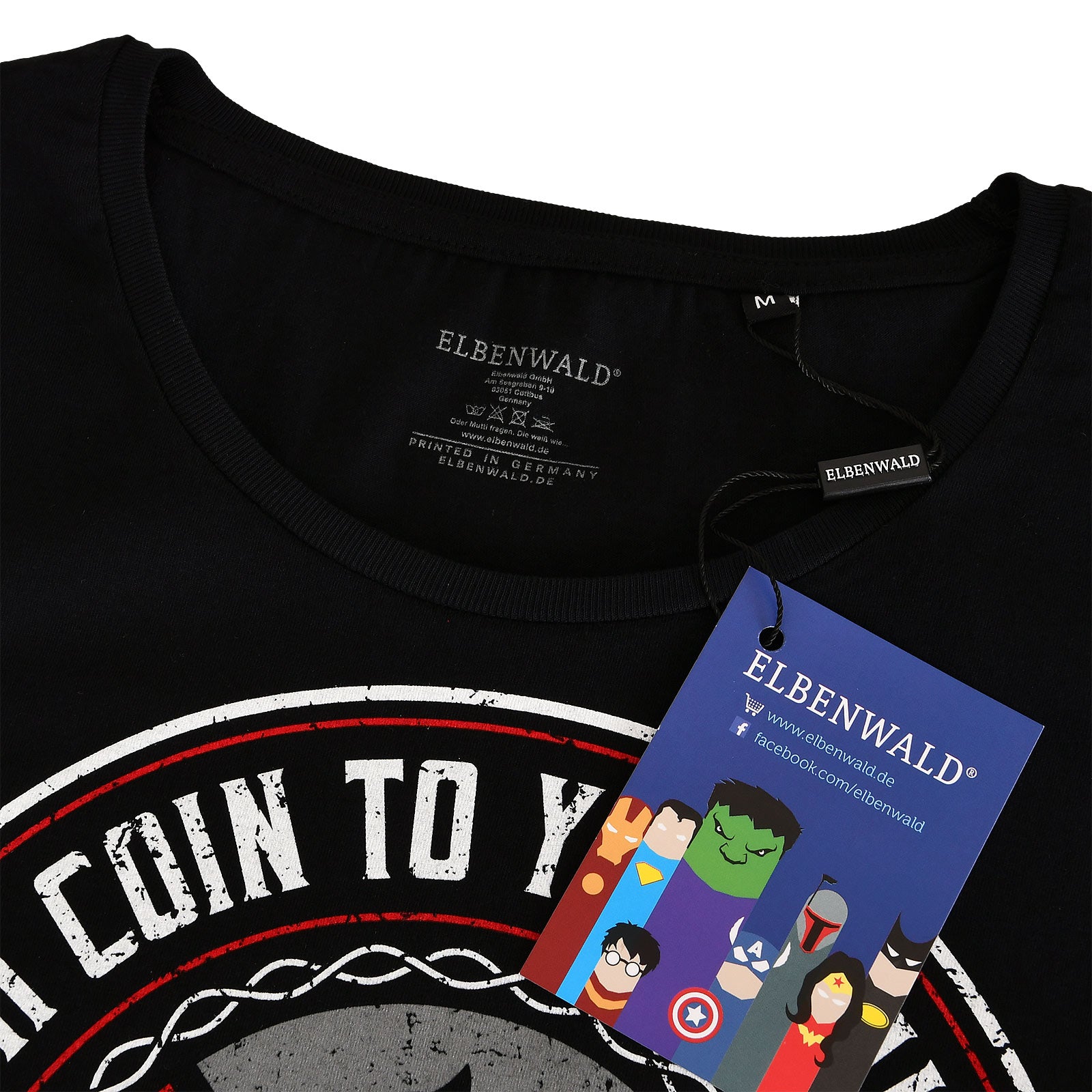 Image produit T-shirt femme Toss a Coin pour les fans de Witcher noir