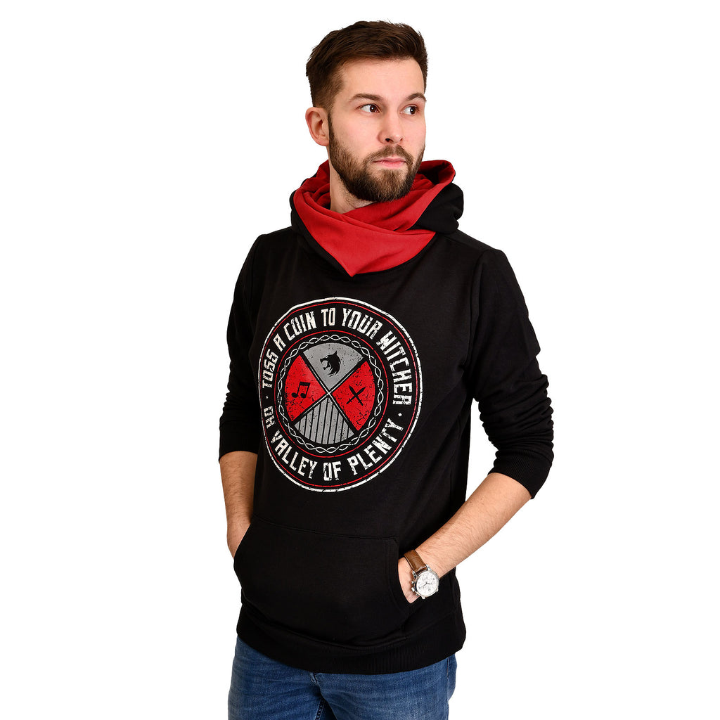 Image produit Hoodie Toss a Coin pour les fans de Witcher noir