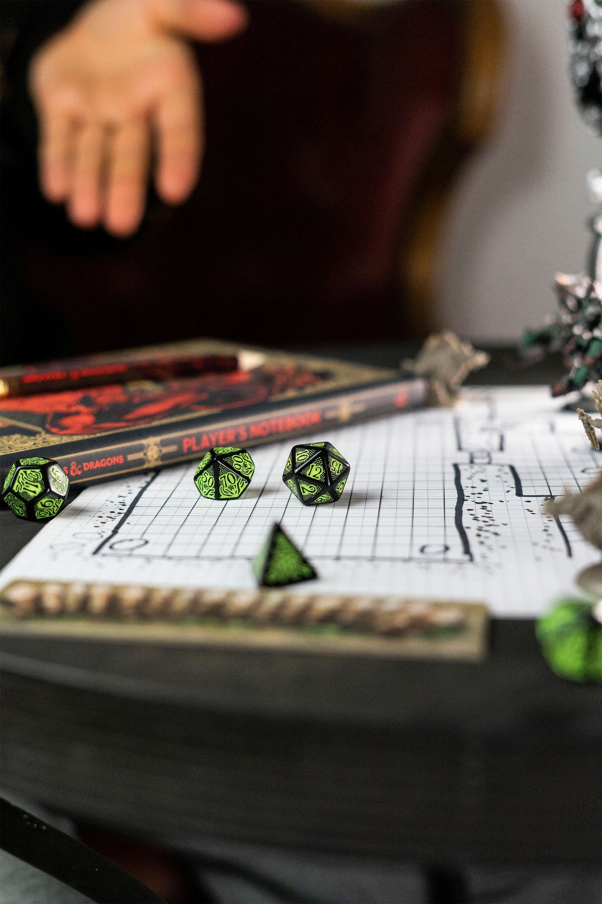 Image produit Set de dés RPG Call of Cthulhu 7ème édition 7pcs noir