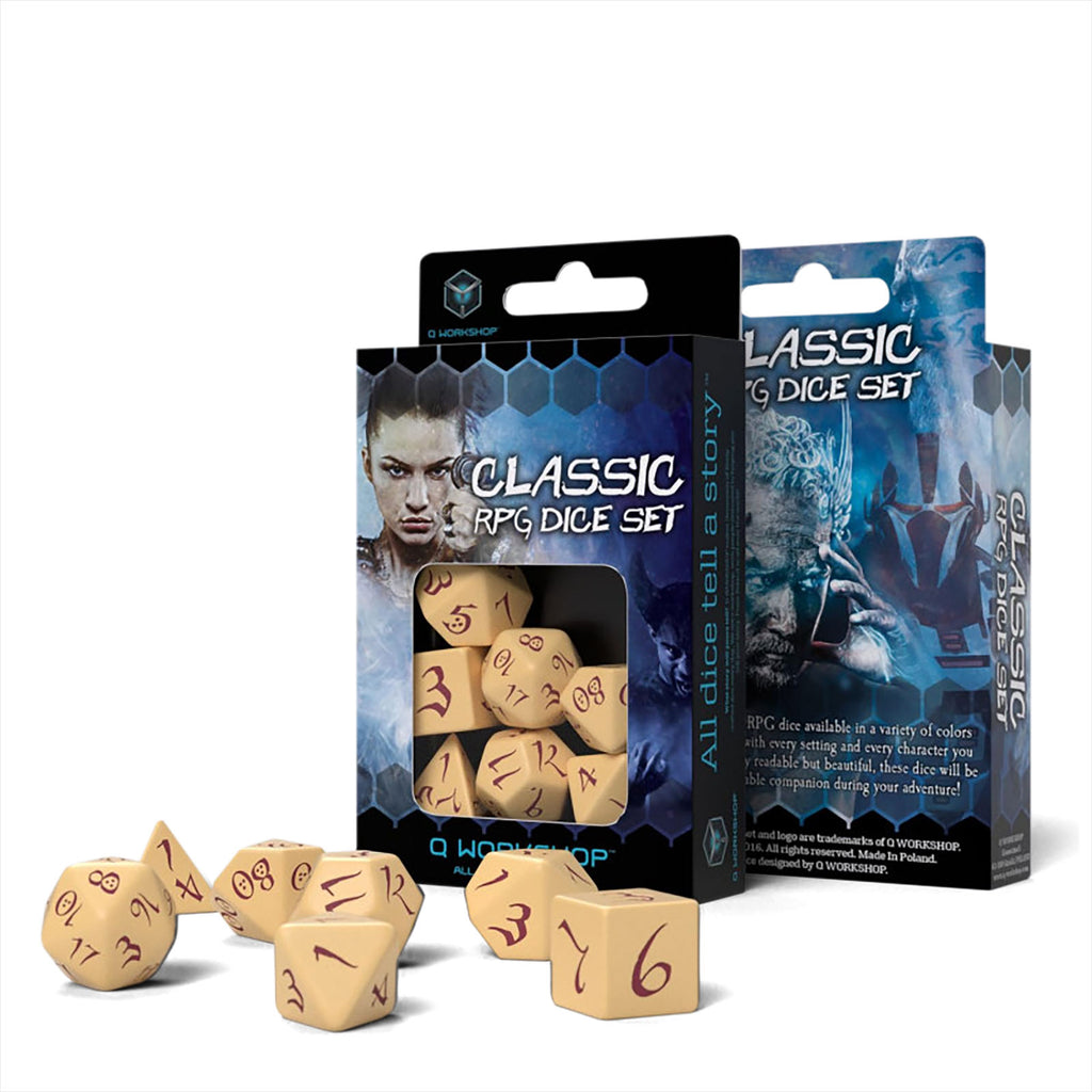 Image produit Classic RPG set de dés 7pcs beige