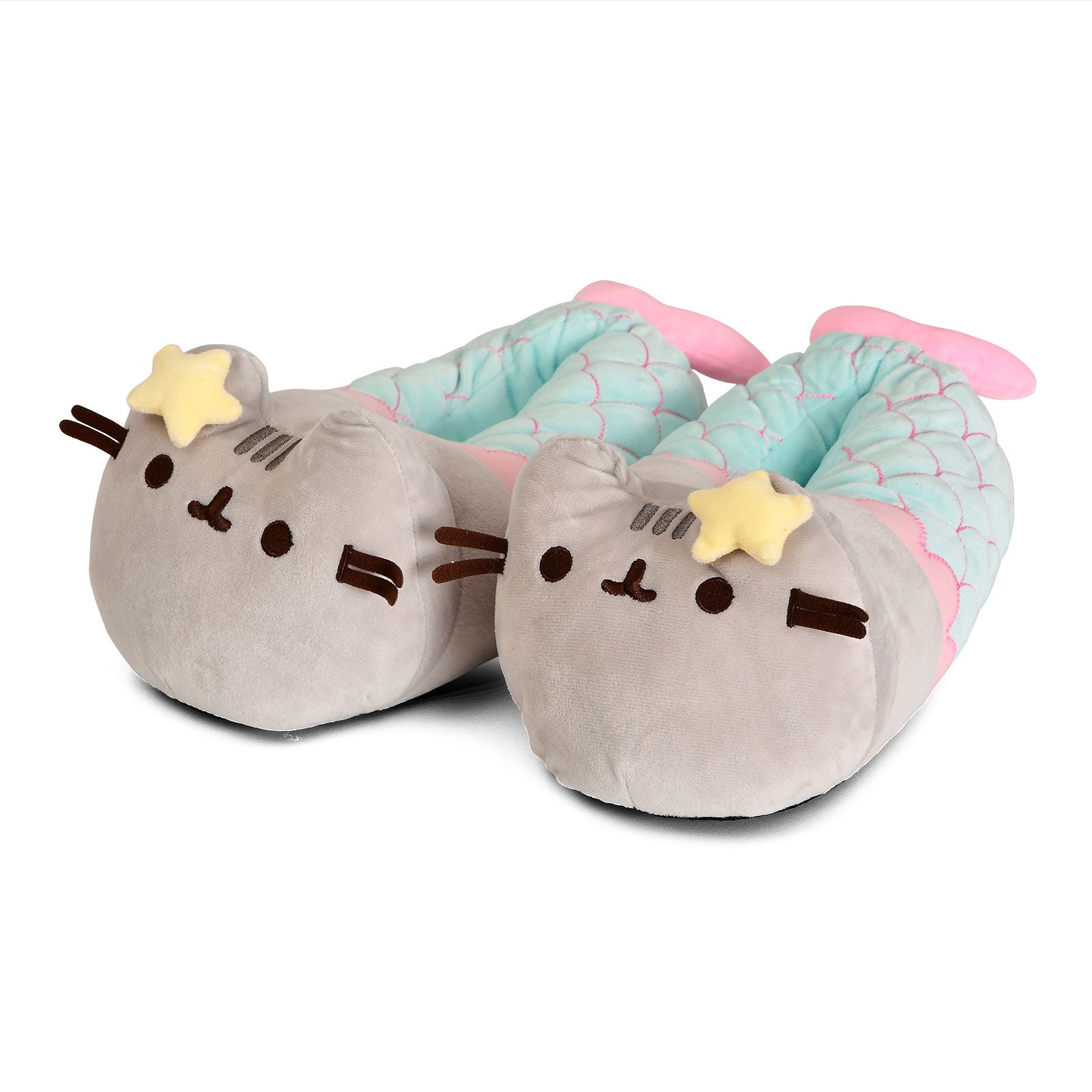 Image produit Pusheen - Chaussons en peluche Sirène