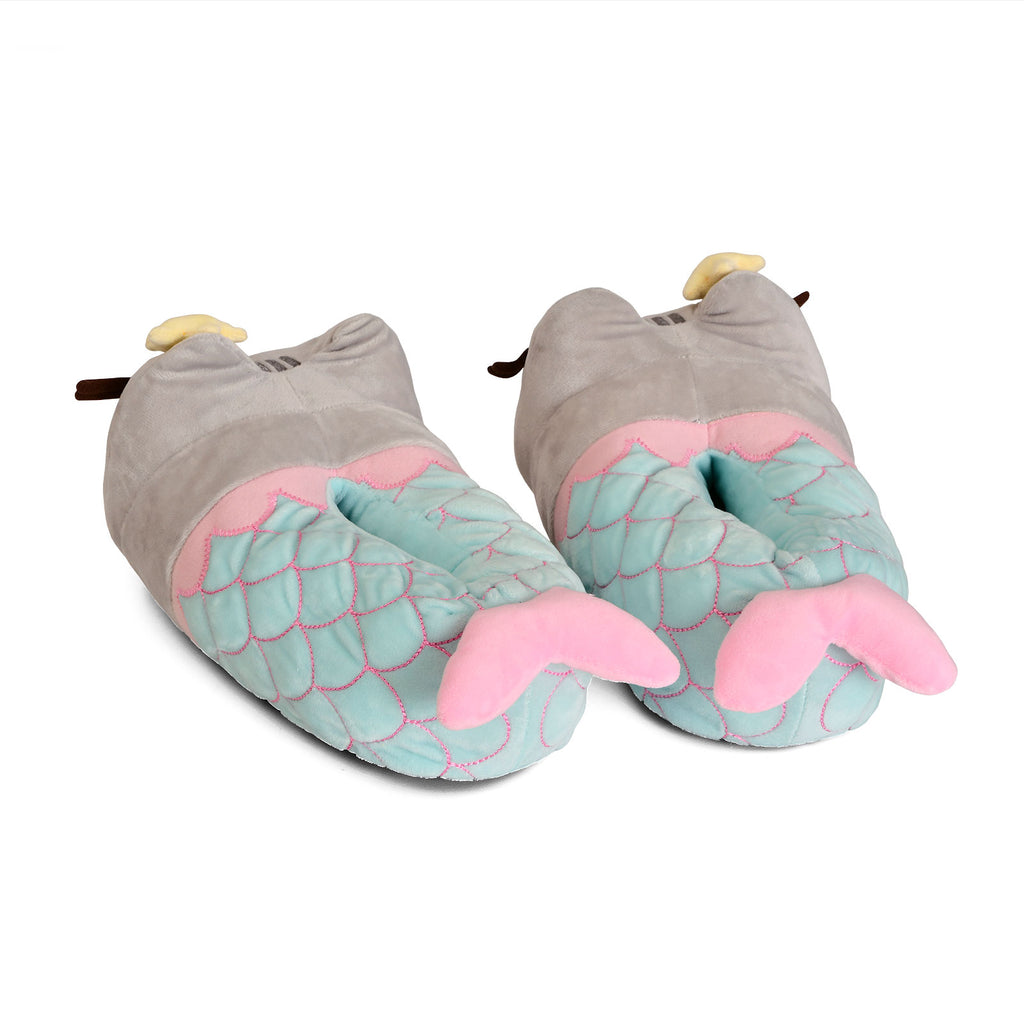 Image produit Pusheen - Chaussons en peluche Sirène