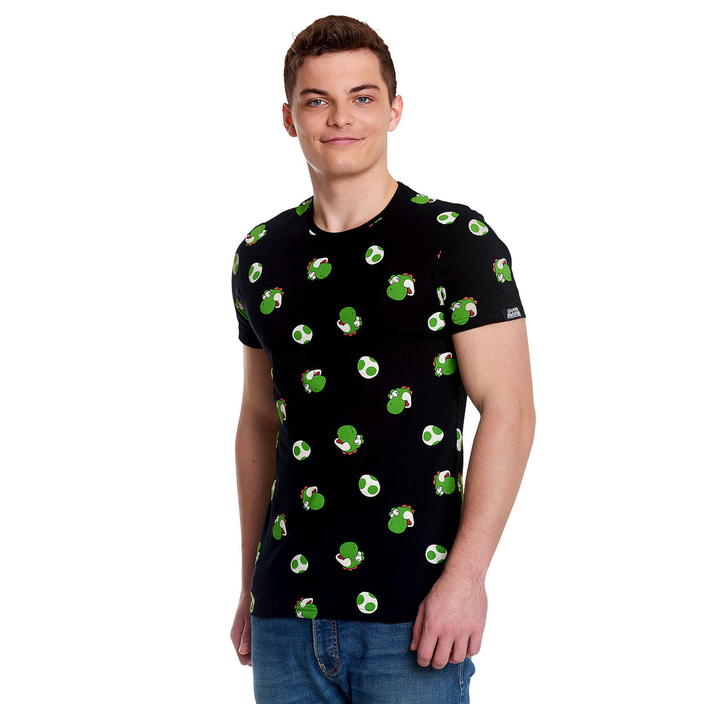 Product image Super Mario - Yoshi & Eggs T-Shirt Black