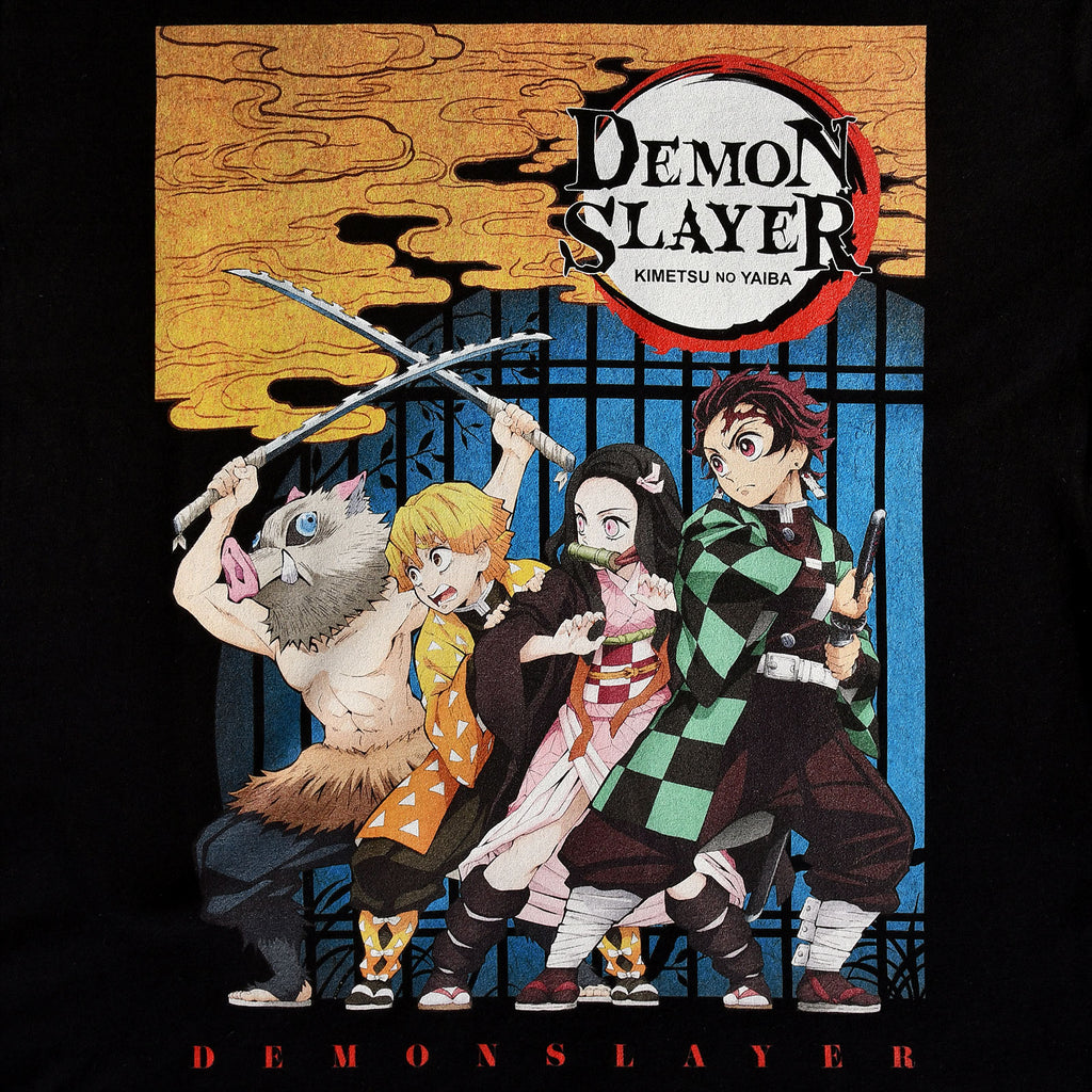 Image produit Demon Slayer - T-Shirt Poster de Personnage Noir