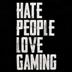 Image produit T-shirt noir Hate People Love Gaming