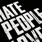 Image produit T-shirt noir Hate People Love Gaming