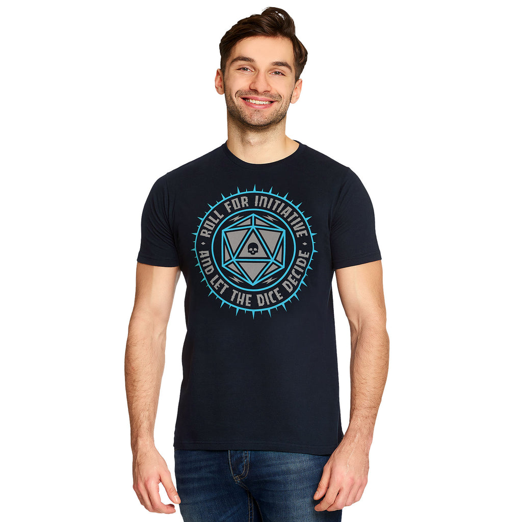 Image produit T-shirt bleu Pen & Paper Let The Dice Decide
