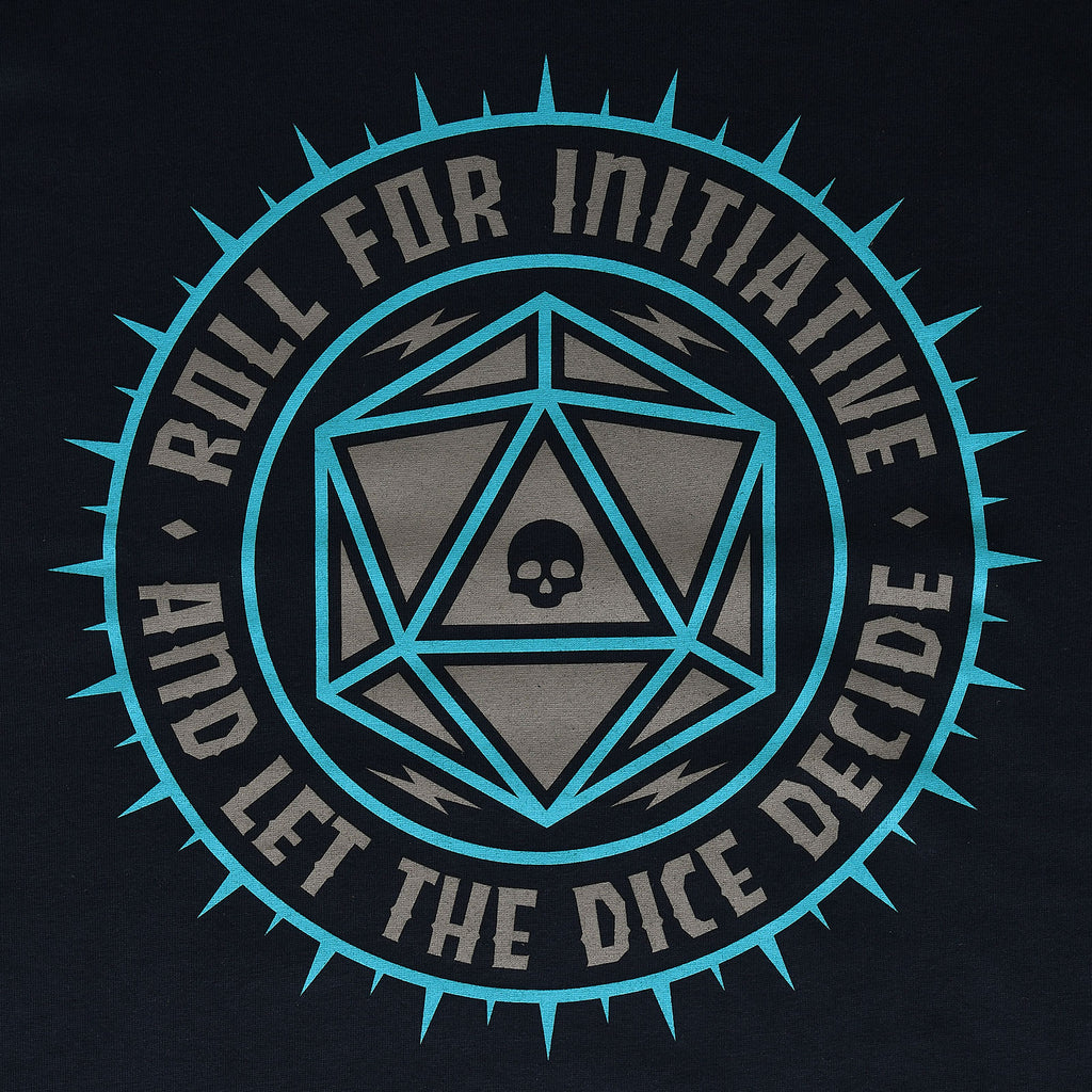 Image produit T-shirt bleu Pen & Paper Let The Dice Decide
