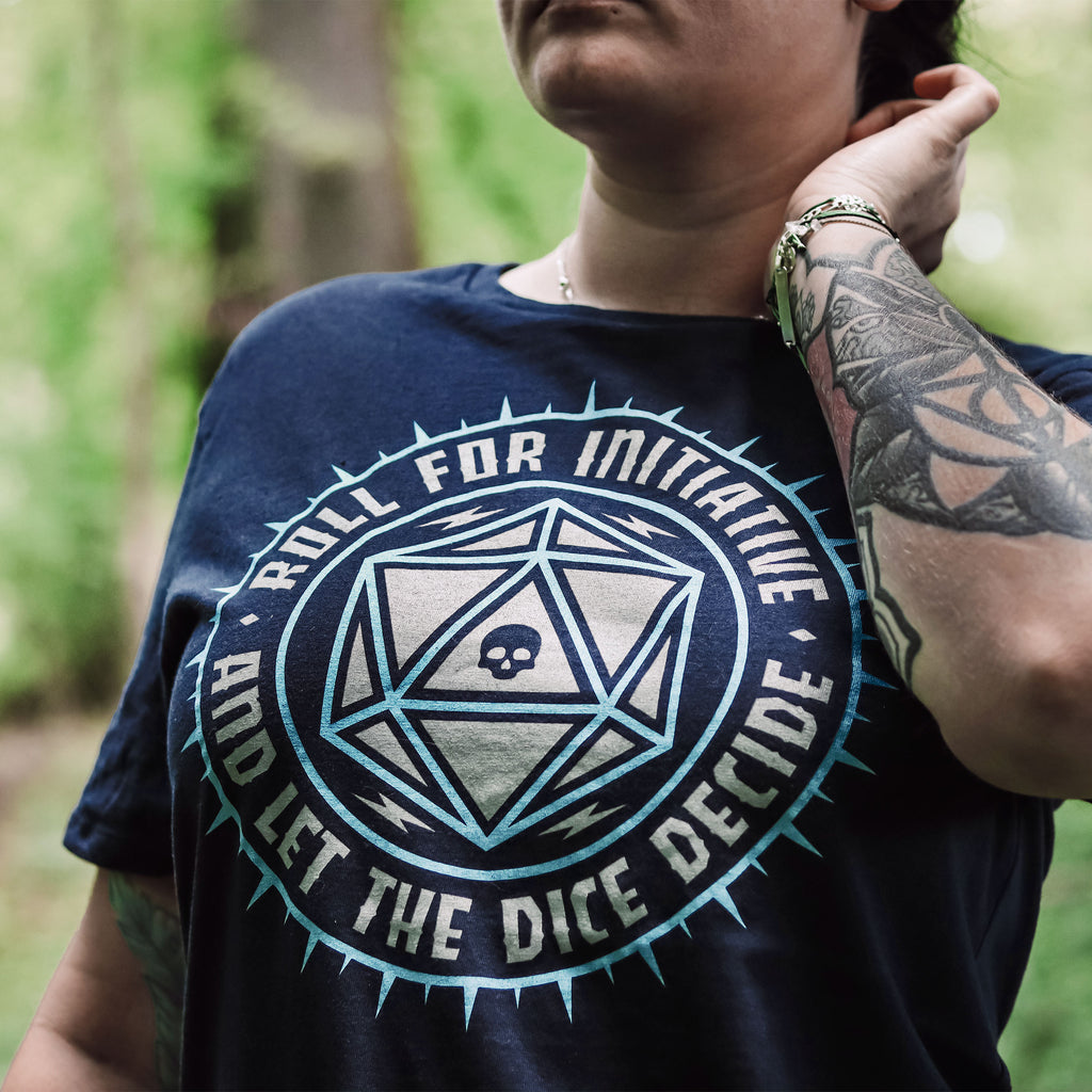Image produit T-shirt bleu Pen & Paper Let The Dice Decide