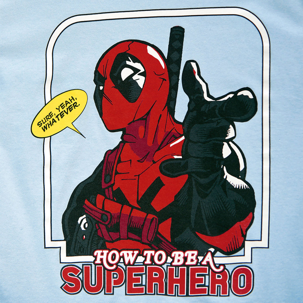 Image produit Deadpool - Comment être un super-héros T-shirt bleu