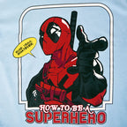 Image produit Deadpool - Comment être un super-héros T-shirt bleu