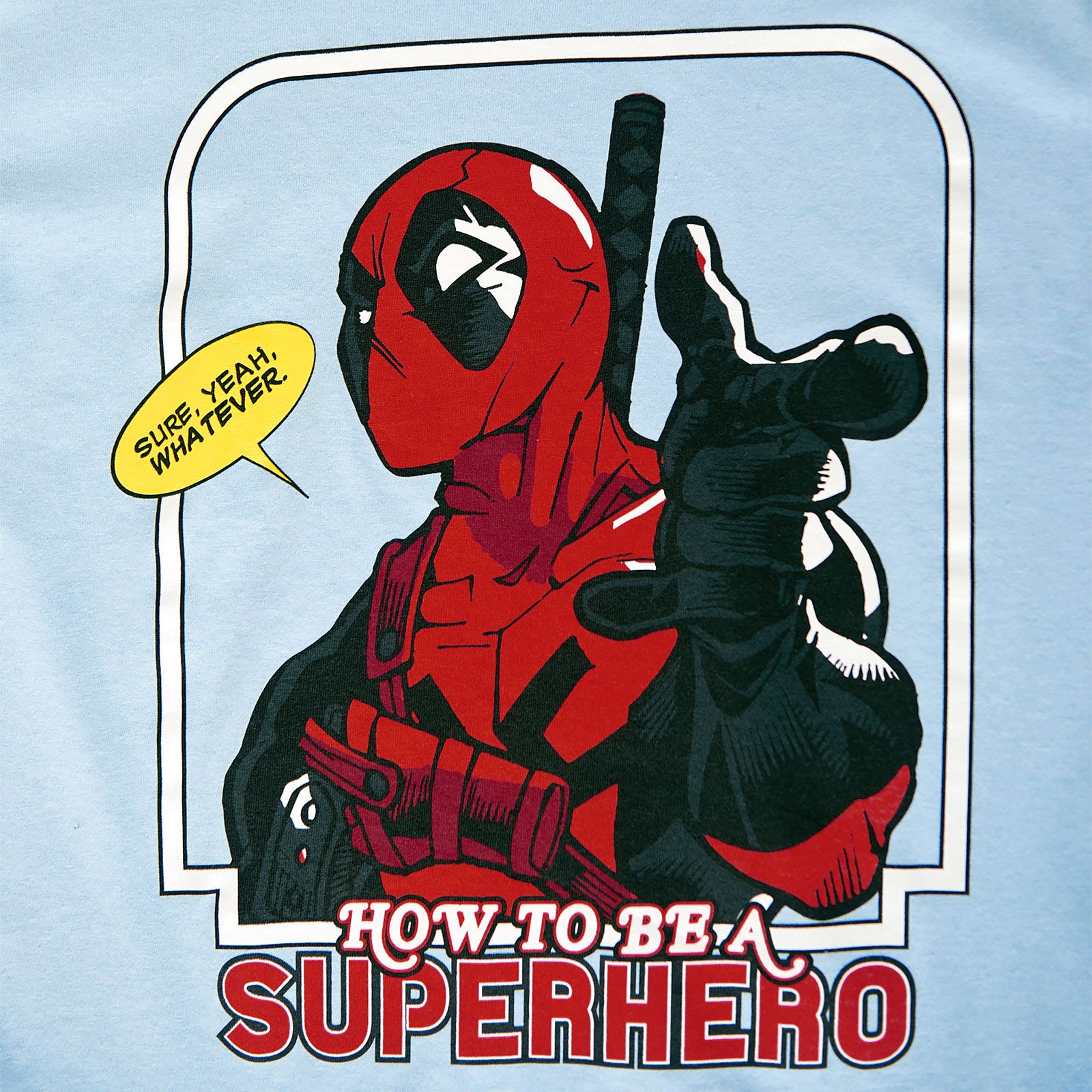 Image produit Deadpool - Comment être un super-héros T-shirt bleu