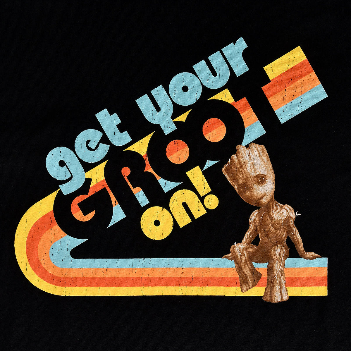Image produit Guardians of the Galaxy - T-shirt noir Get Your Groot On