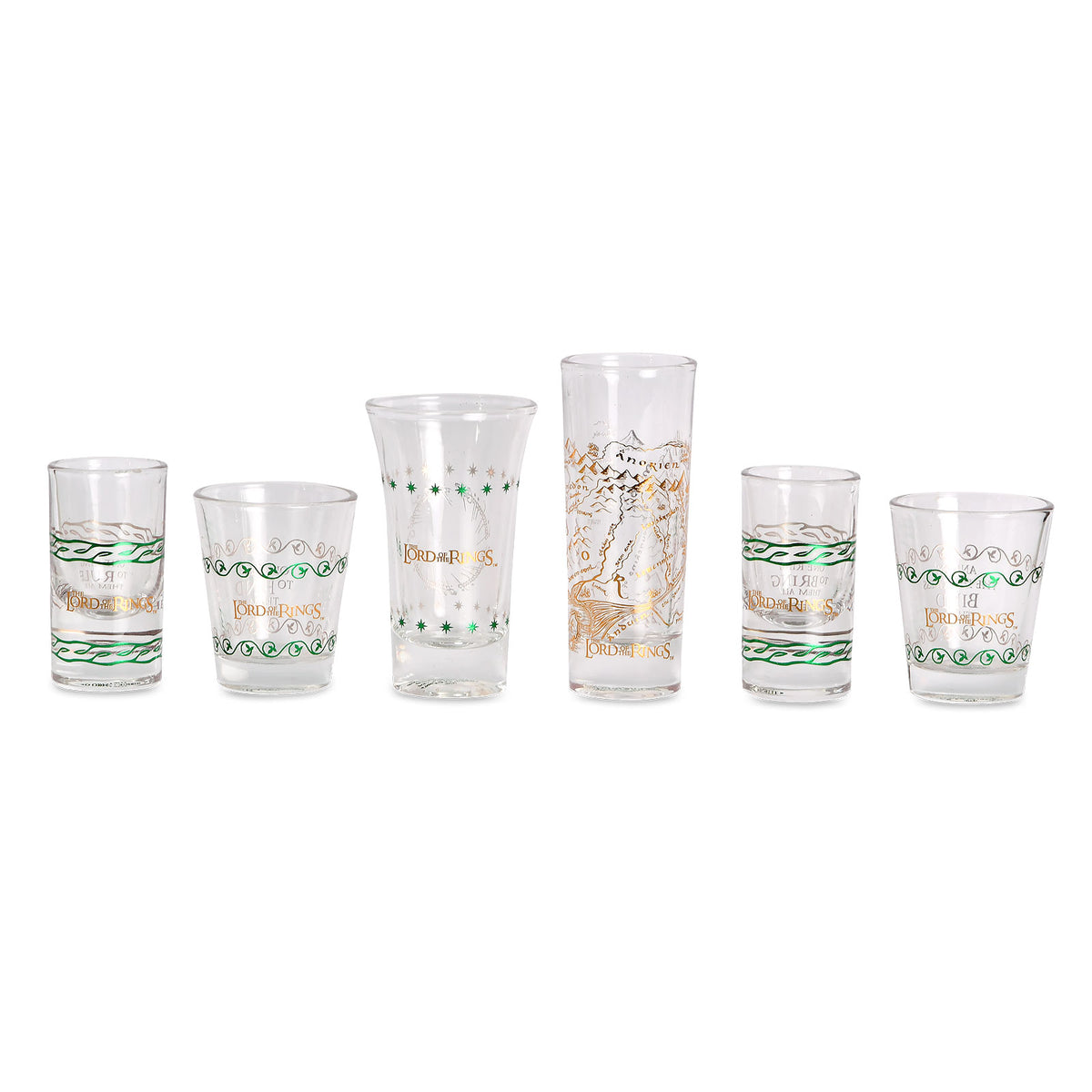 Image produit Le Seigneur des Anneaux - L'Anneau Unique & Ensemble de Verres Terre du Milieu
