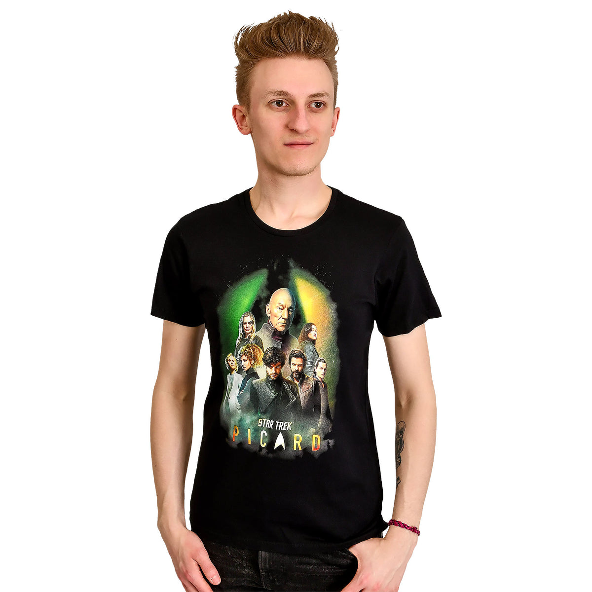 Image produit Star Trek - T-shirt noir personnages de Picard