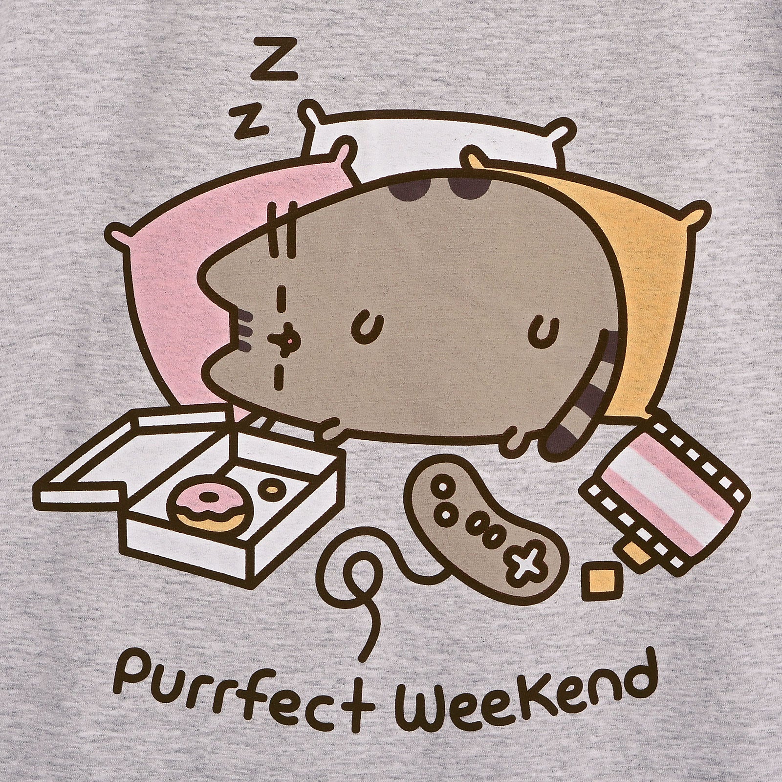 Image produit Pusheen - Purrfect Weekend T-shirt pour femmes gris