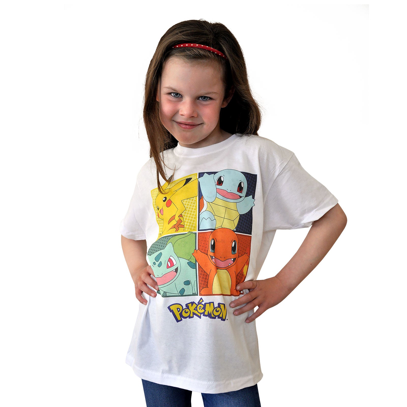 Image produit Pokemon - T-shirt pour enfants Starter Kanto blanc