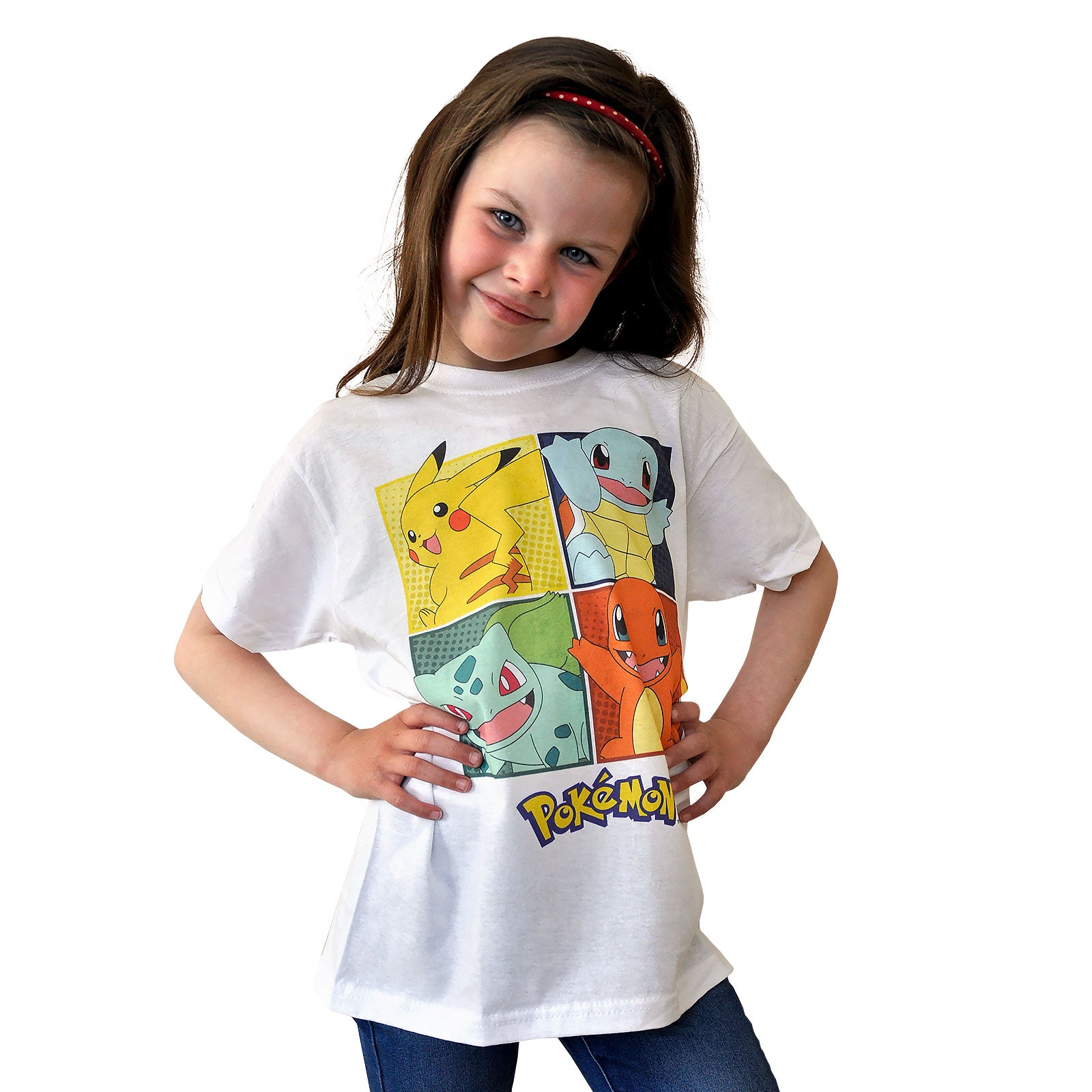 Image produit Pokemon - T-shirt pour enfants Starter Kanto blanc