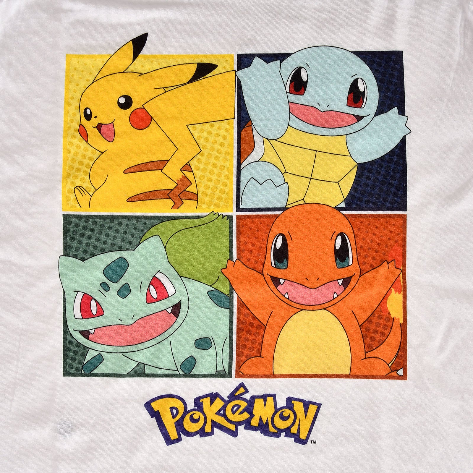 Image produit Pokemon - T-shirt pour enfants Starter Kanto blanc