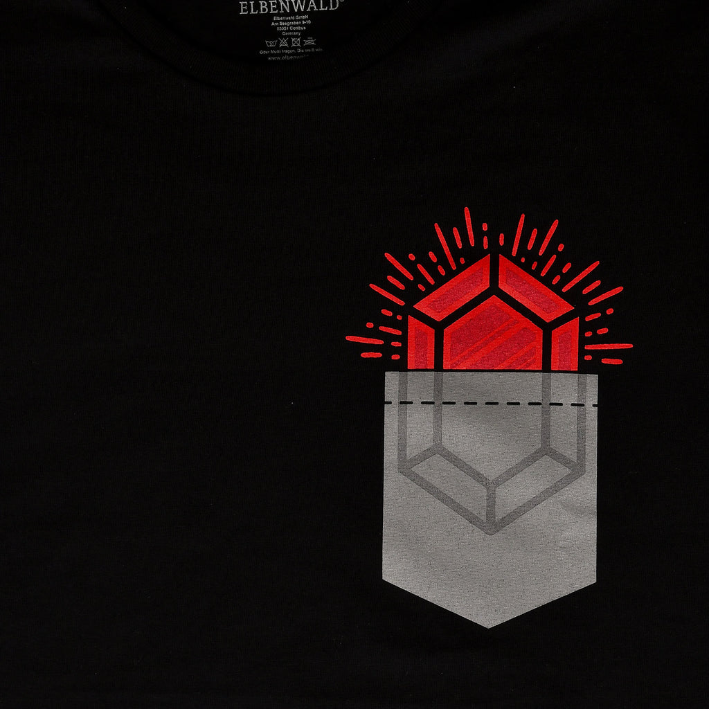 Image produit T-shirt Pocket Ruby pour les fans de Zelda noir