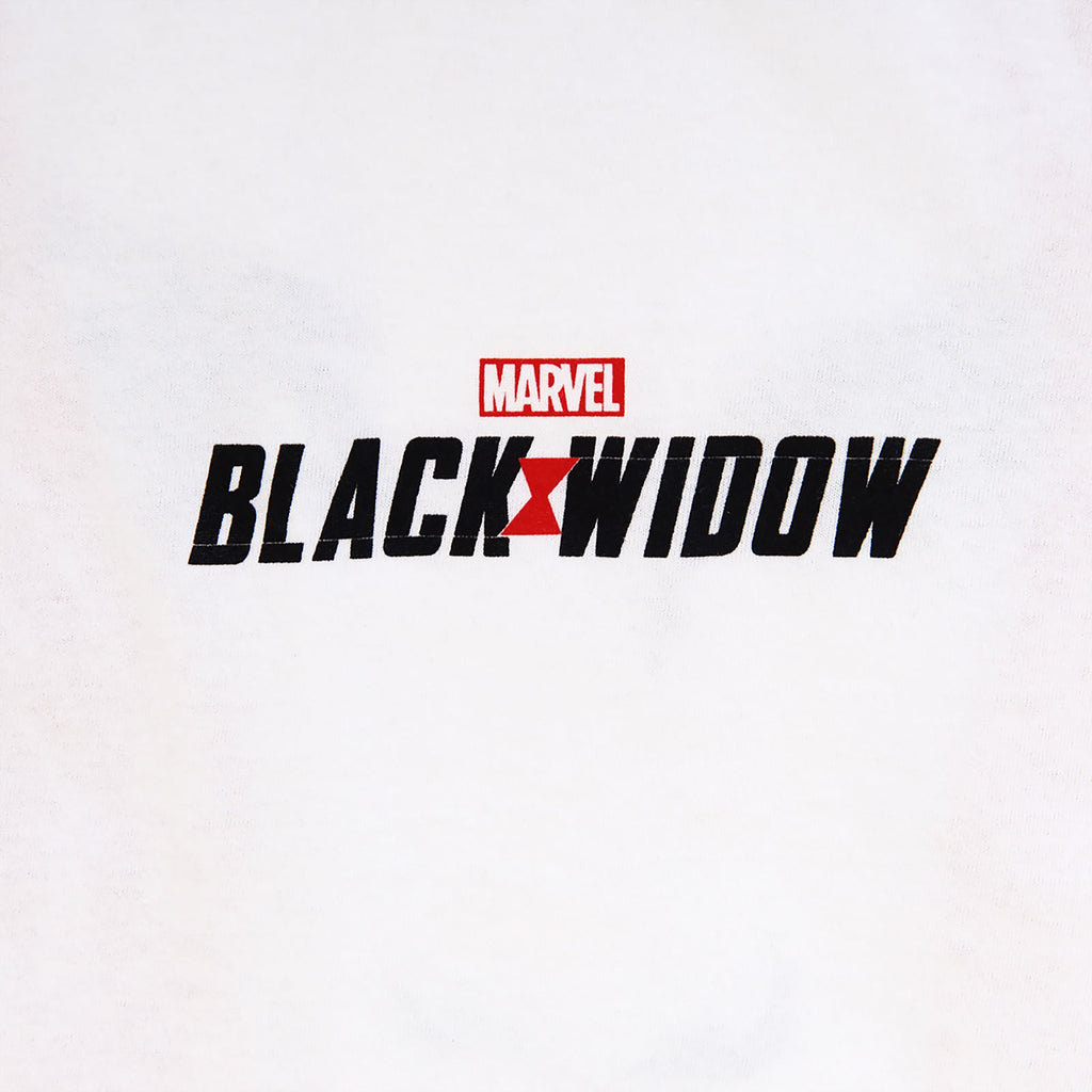 Image produit Black Widow - Grand visage T-shirt Femme blanc