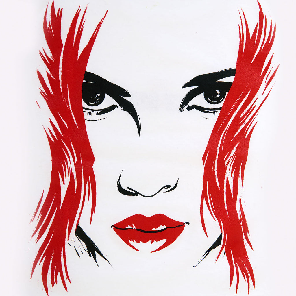 Image produit Black Widow - Grand visage T-shirt Femme blanc