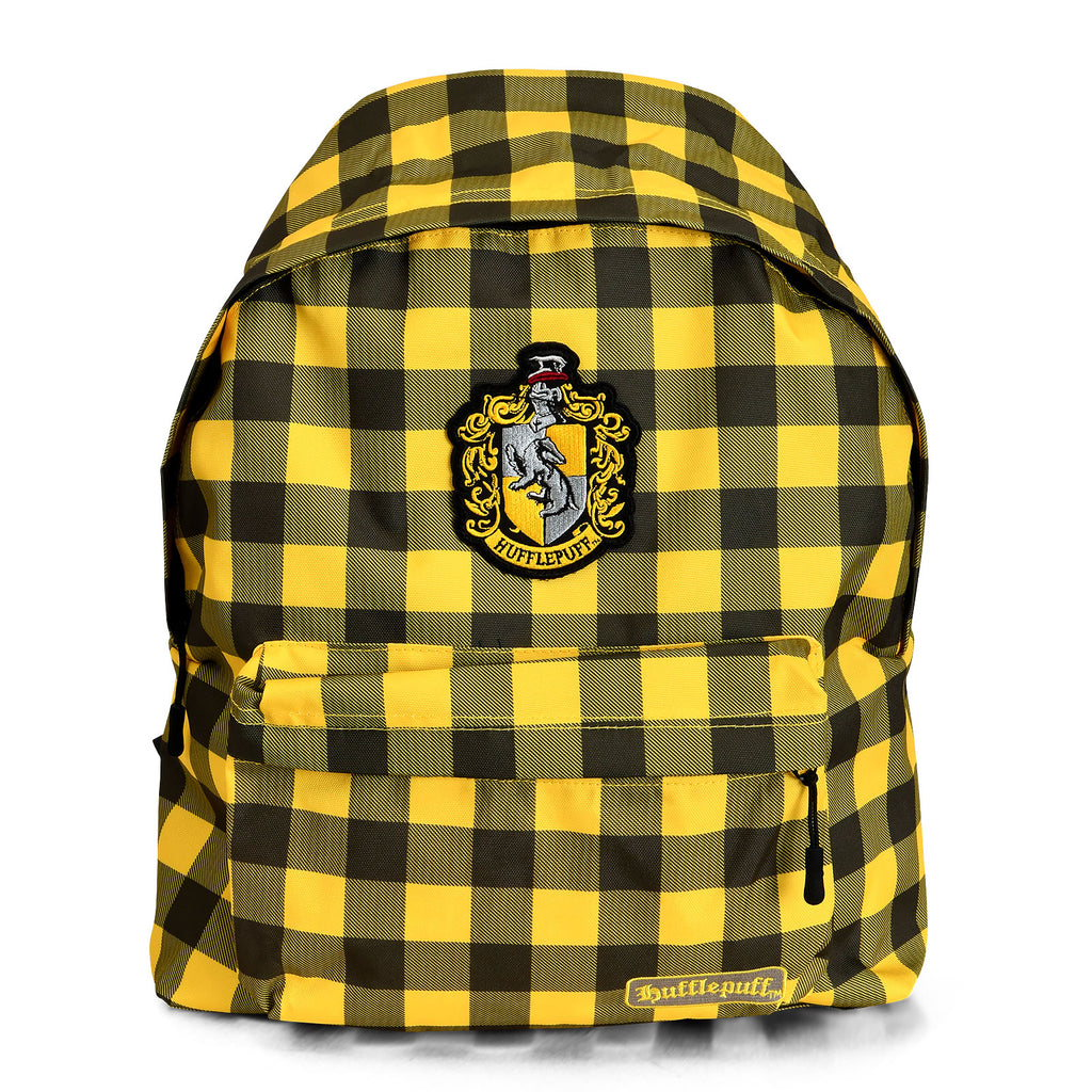 Image produit Harry Potter - Sac à dos à carreaux blason Hufflepuff