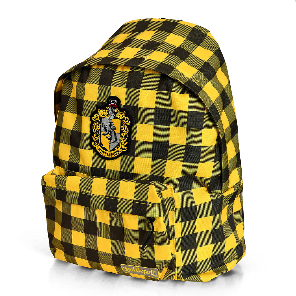 Image produit Harry Potter - Sac à dos à carreaux blason Hufflepuff