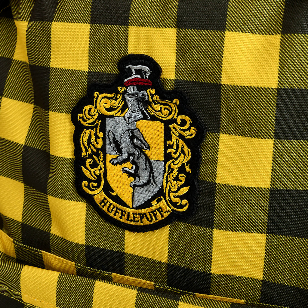 Image produit Harry Potter - Sac à dos à carreaux blason Hufflepuff