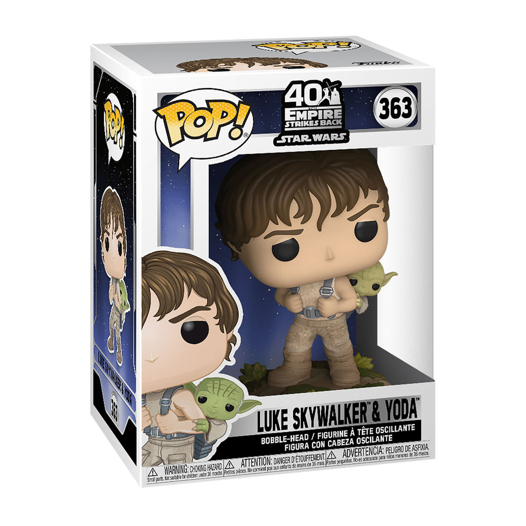 Image produit Star Wars - Luke avec Yoda Funko Pop Figurine à tête branlante